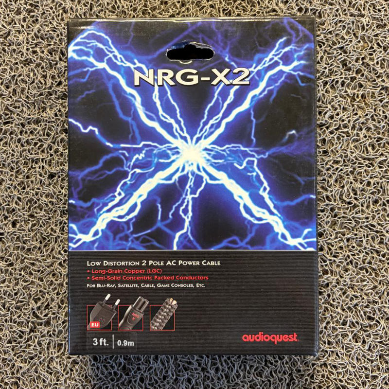 AudioQuest NRG-X2 Power Cord 0.9M (Outlet)