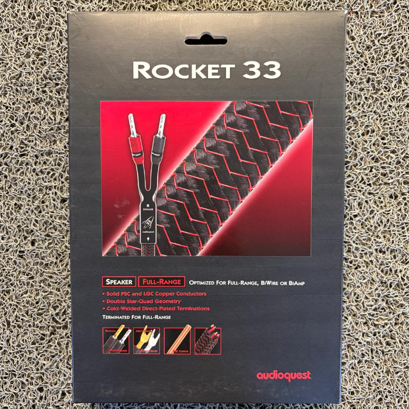 AudioQuest Rocket 33 Full-Range 2,5M Cavo per altoparlanti (Outlet)