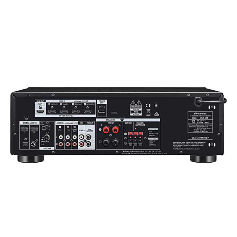 Pioneer VSX-534D Sintoamplificatore AV 5.2 Canali
