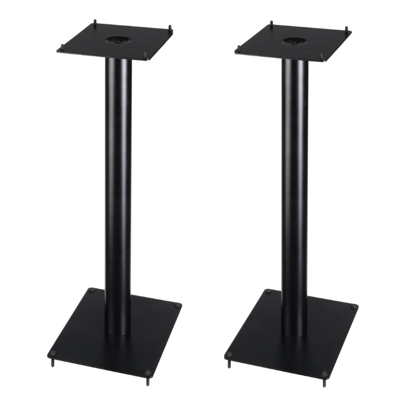 Stand metallico per diffusori da scaffale grandi: cablaggio interno e punte alla base